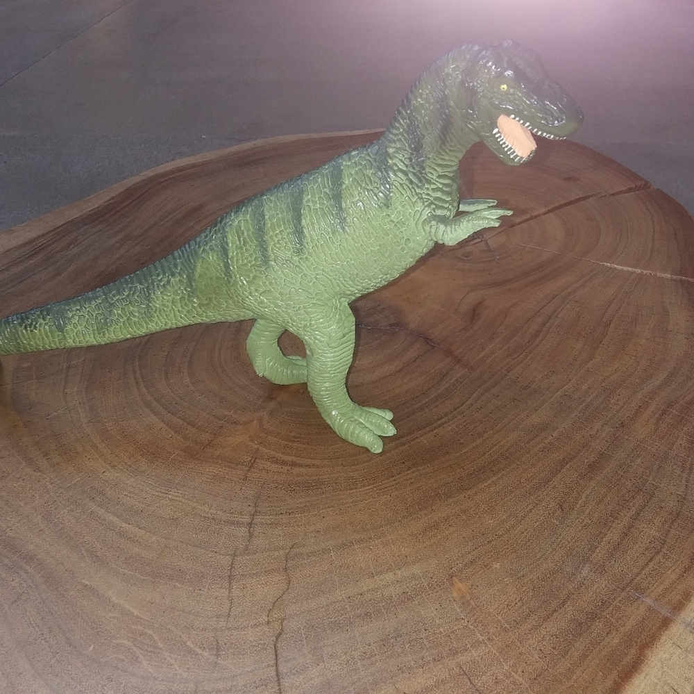 Vtg. T Rex Dinosaur Hard Rubber Toy